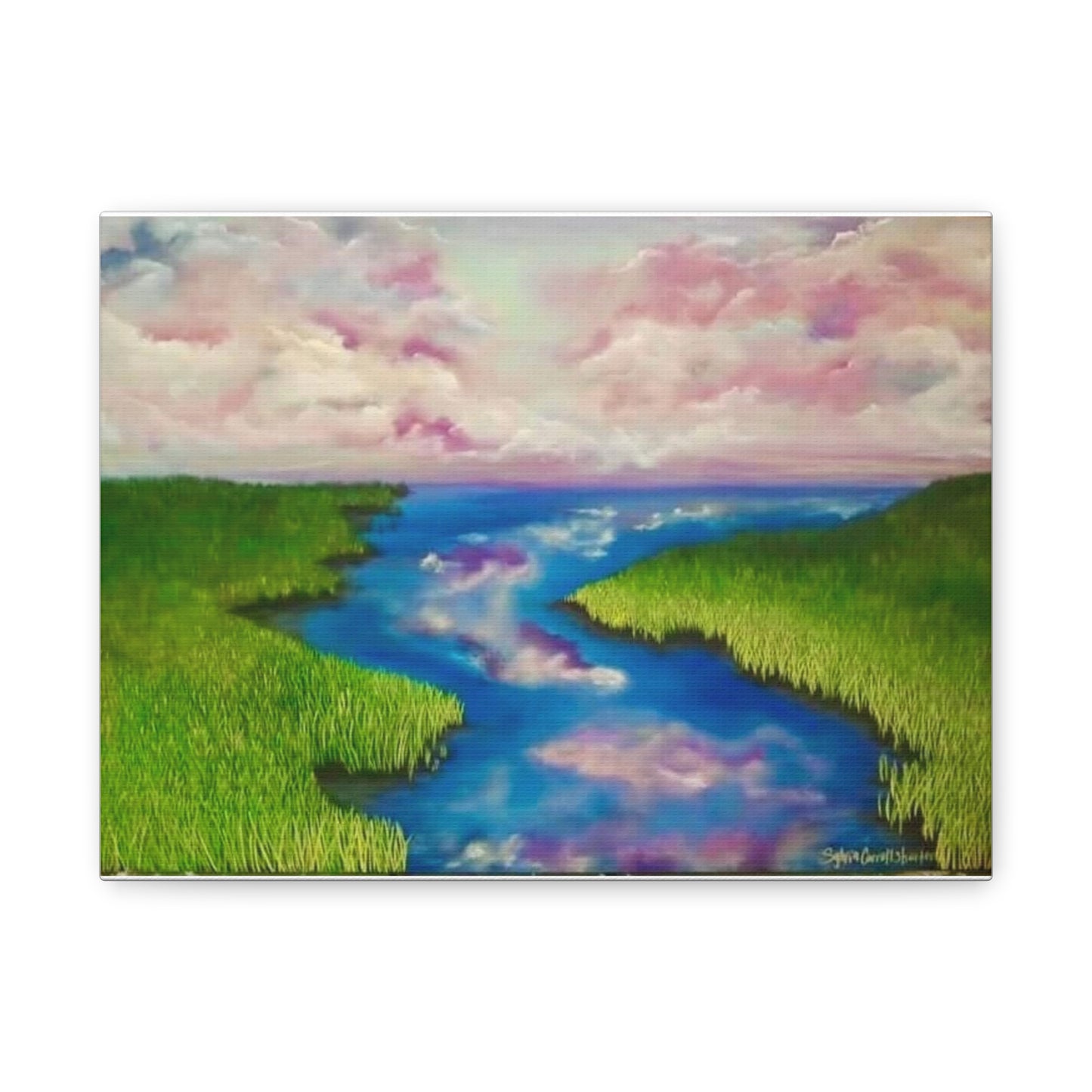 Lowcountry Marsh Canvas Print — Charleston River Pluff Mud Wall Art