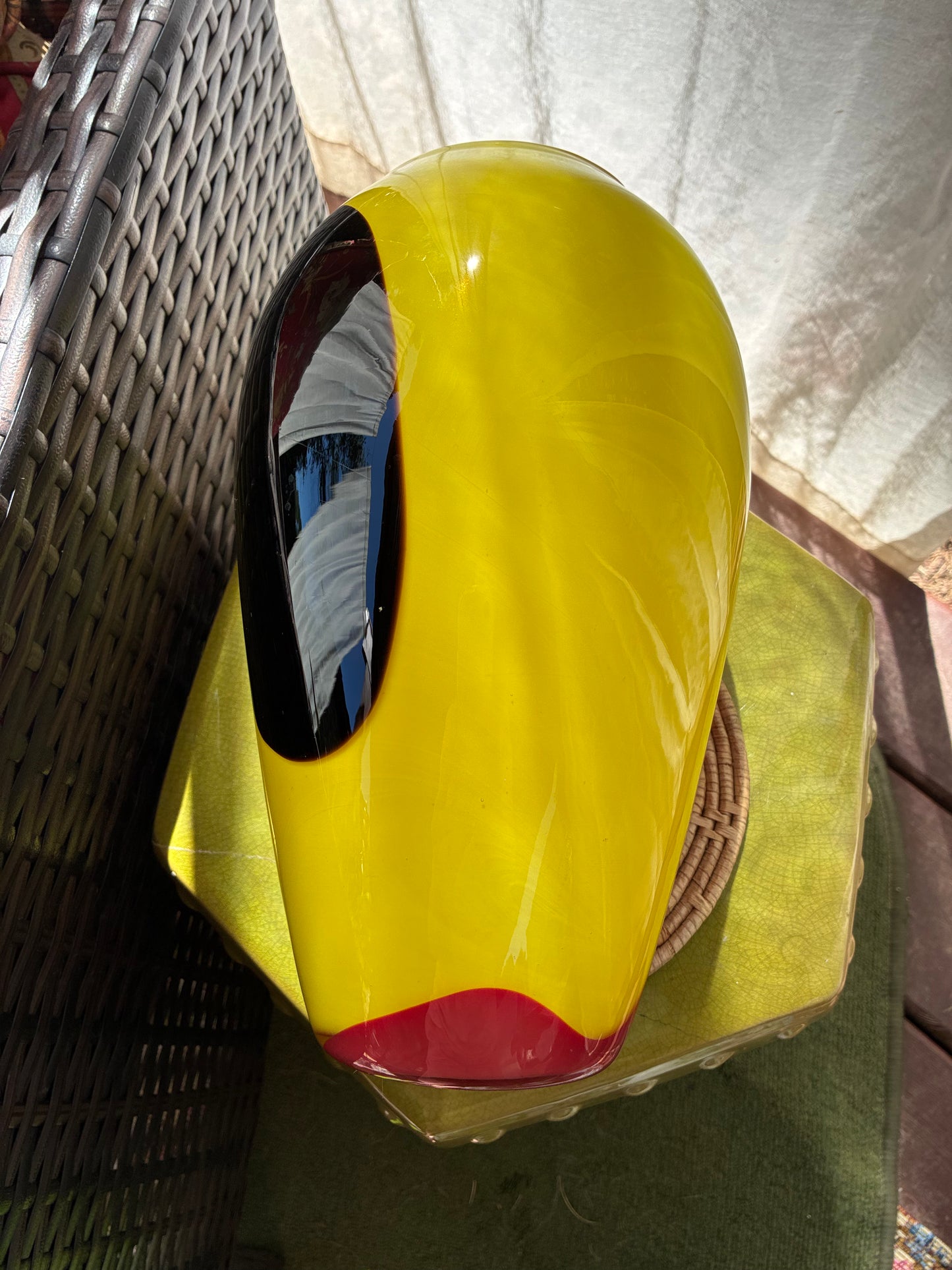 Vintage artglass vase