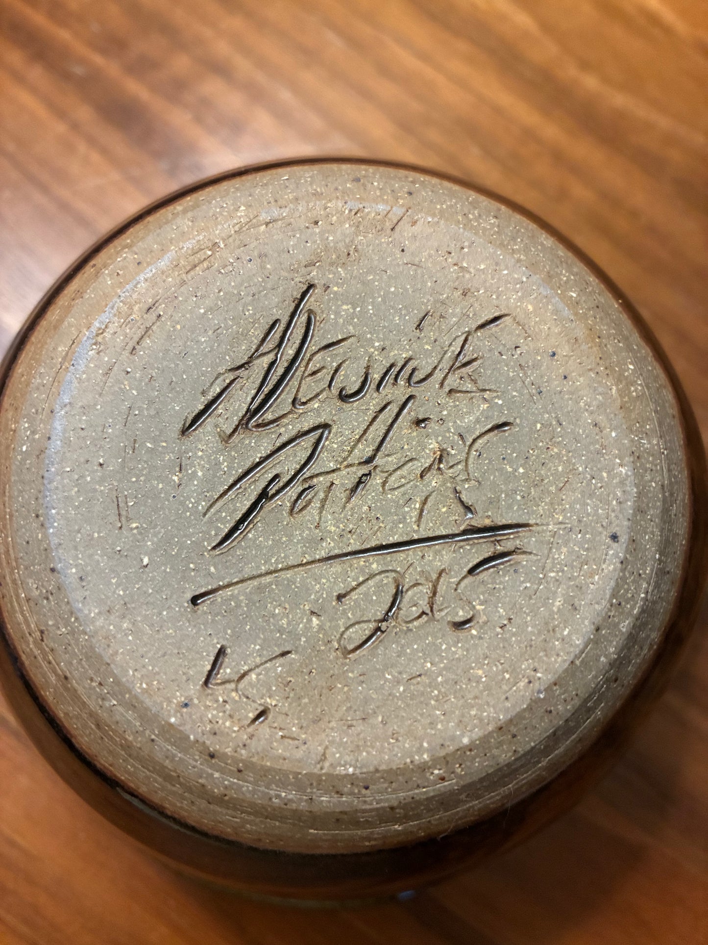 Lovely Alewine pottery bowl with spout