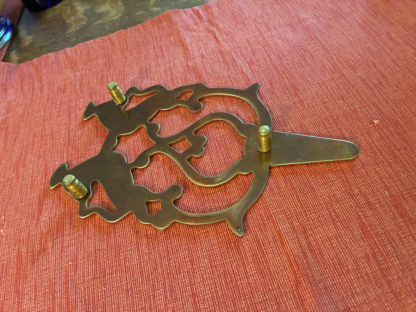 Brass lion trivet - James River collection