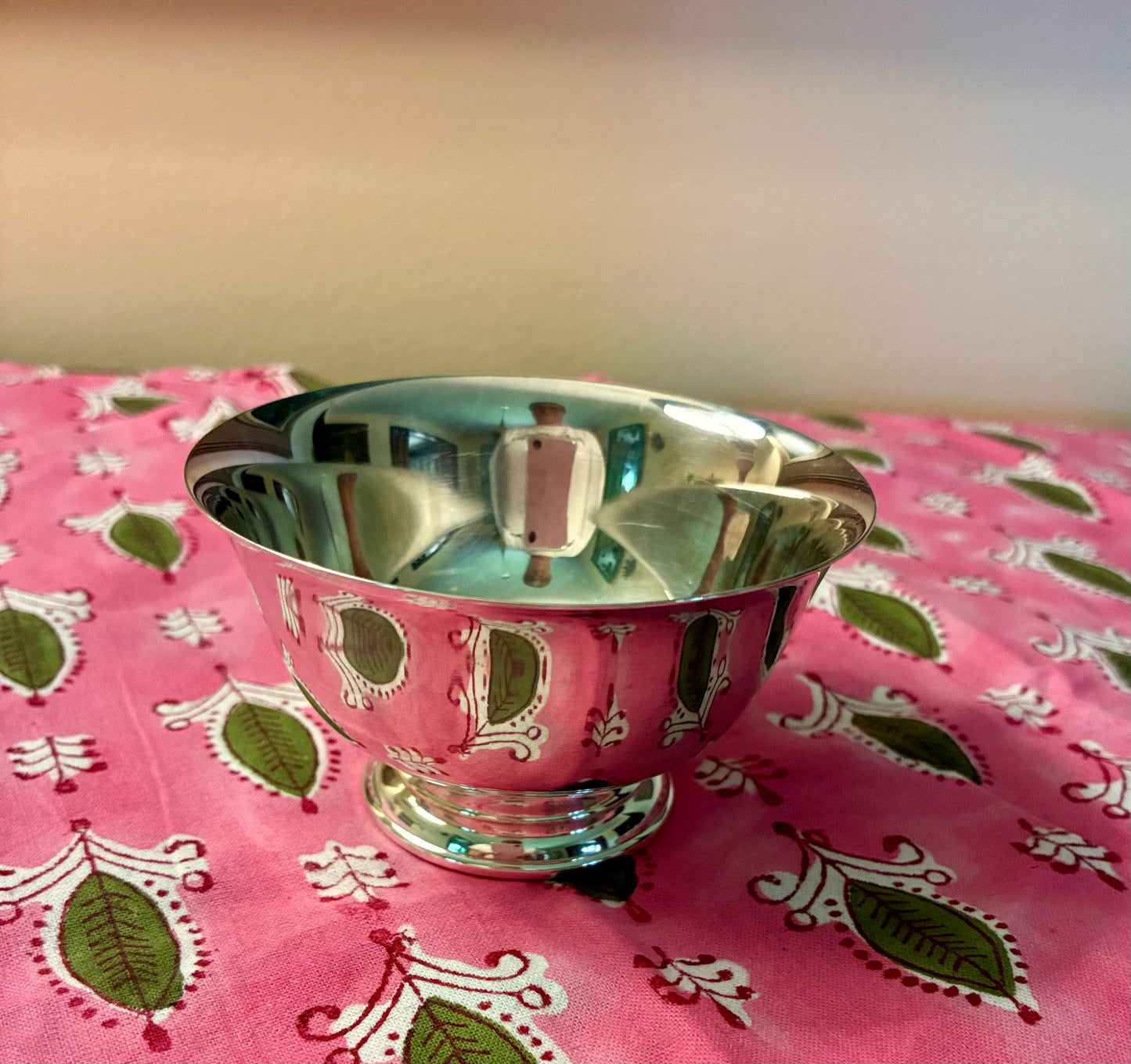 Paul Revere silverplate footed bowl