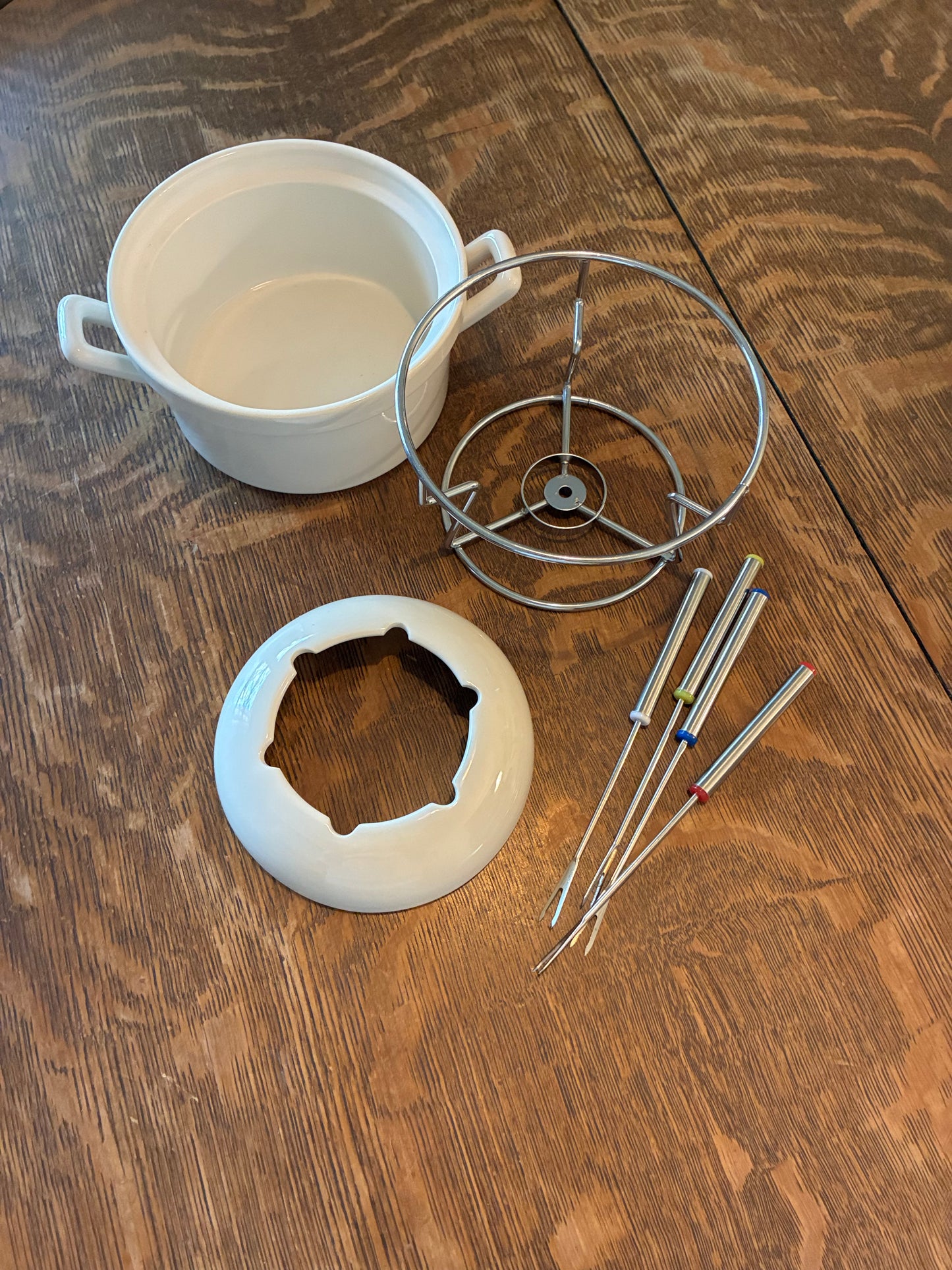 Godinger ceramic fondue pot