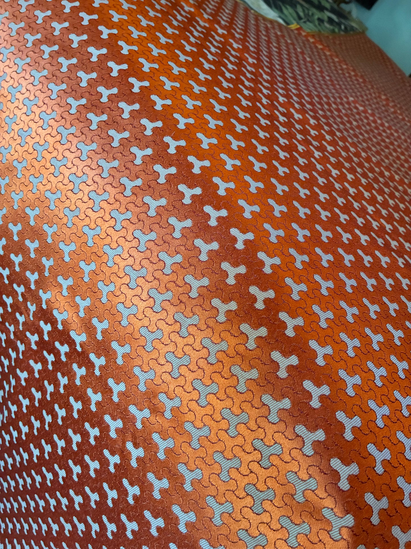 Vintage Jacquard coverlet/tablecloth