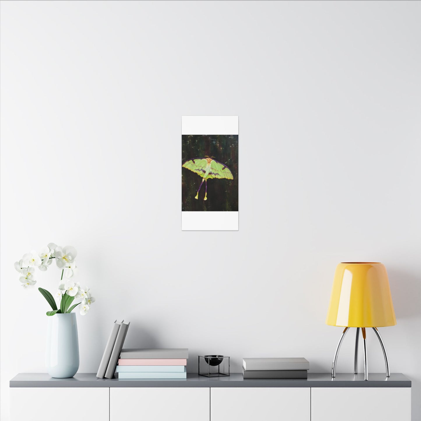 Luna Moth Canvas Wall Art — Matte Stretched Insect Print