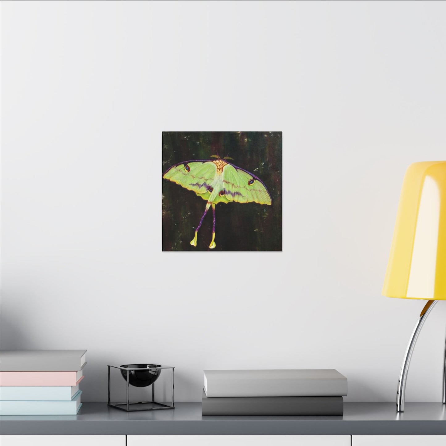 Luna Moth Canvas Wall Art — Matte Stretched Insect Print