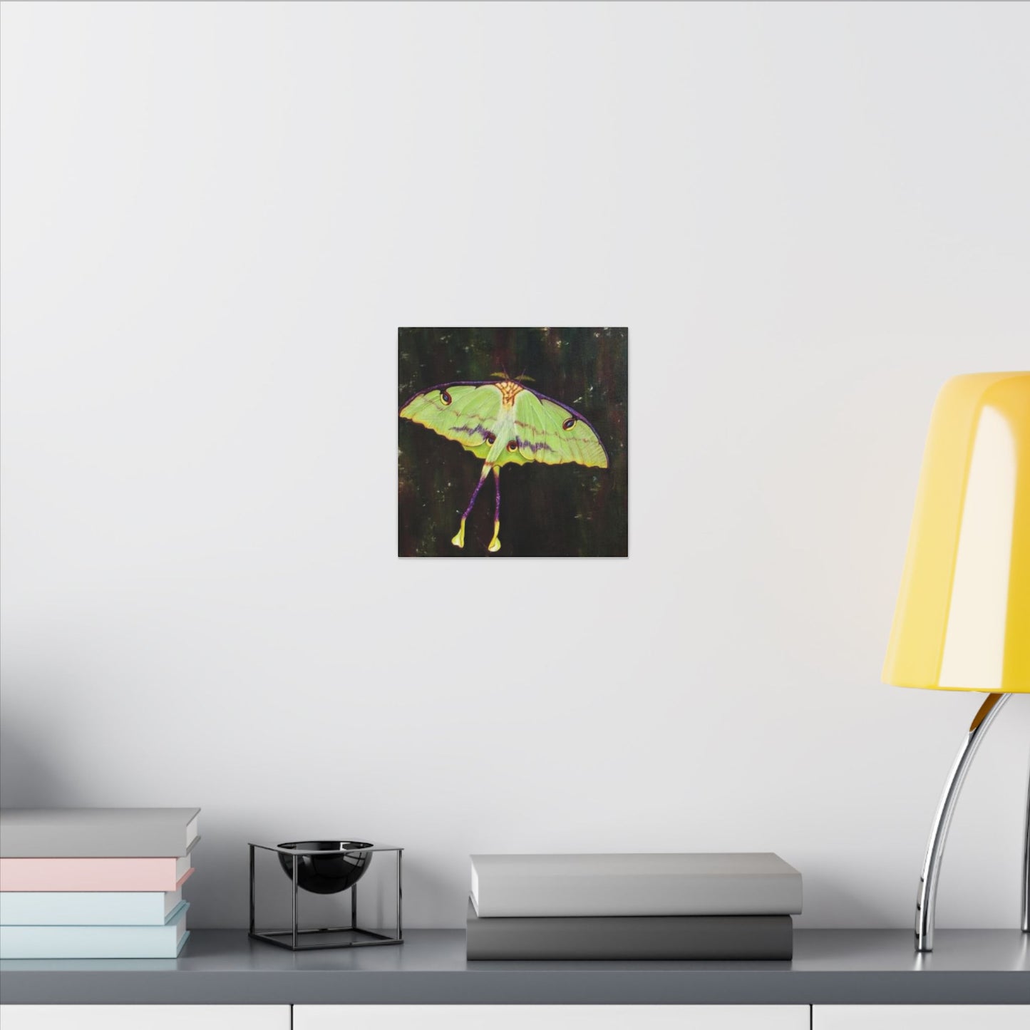 Luna Moth Canvas Wall Art — Matte Stretched Insect Print