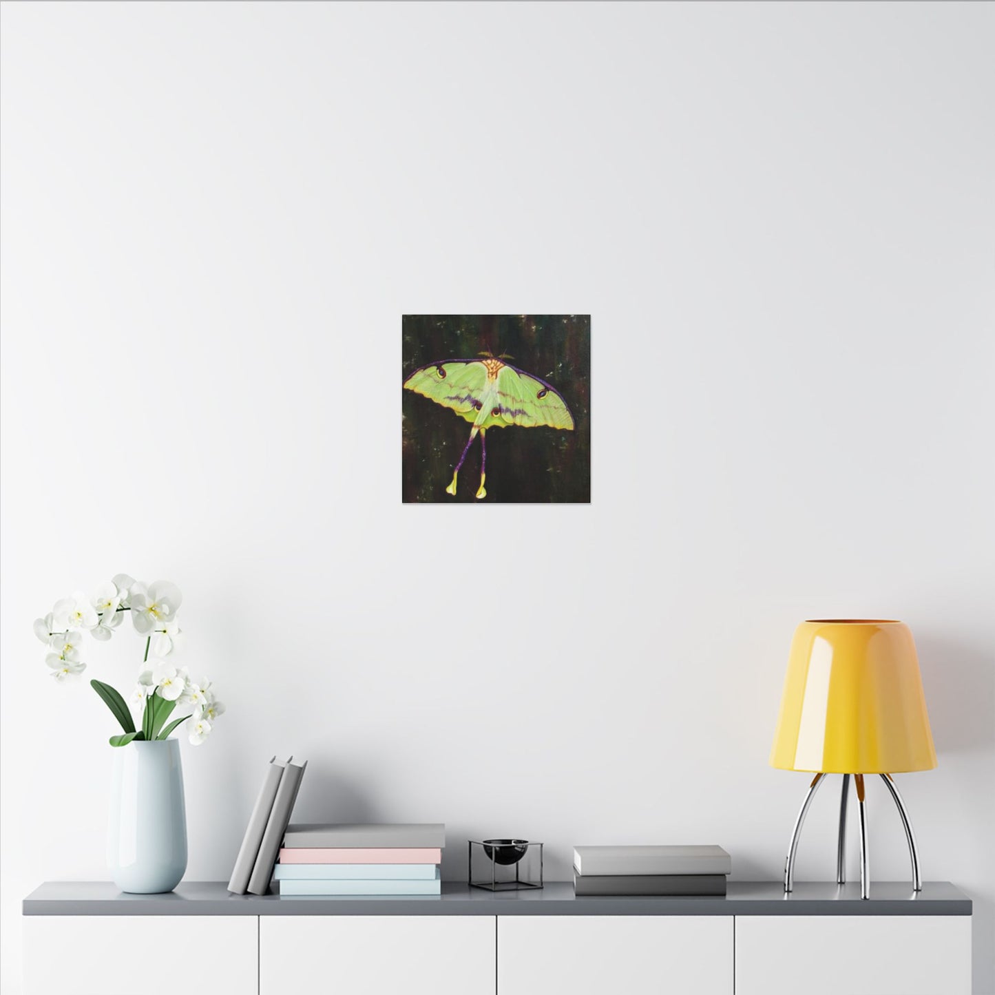 Luna Moth Canvas Wall Art — Matte Stretched Insect Print