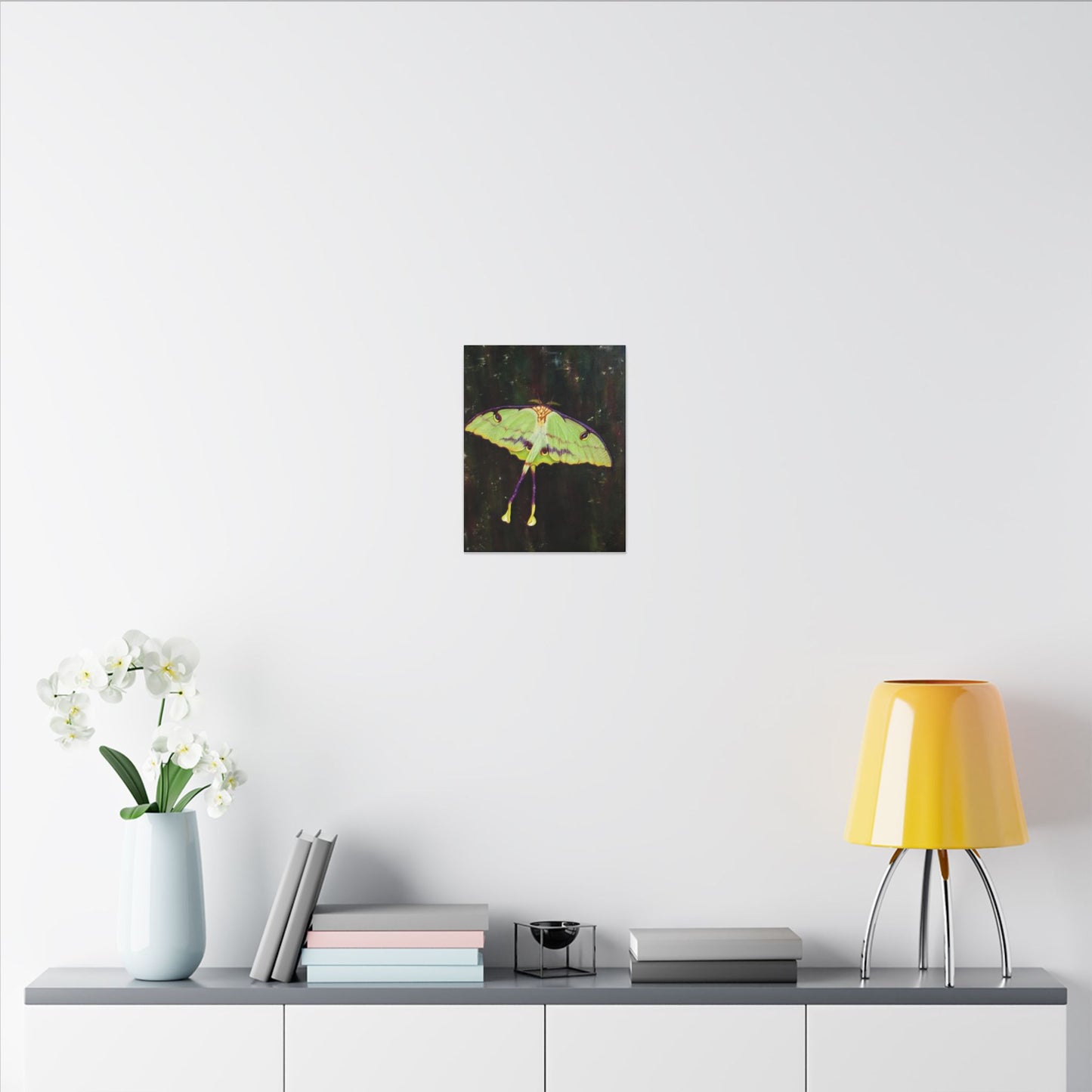 Luna Moth Canvas Wall Art — Matte Stretched Insect Print