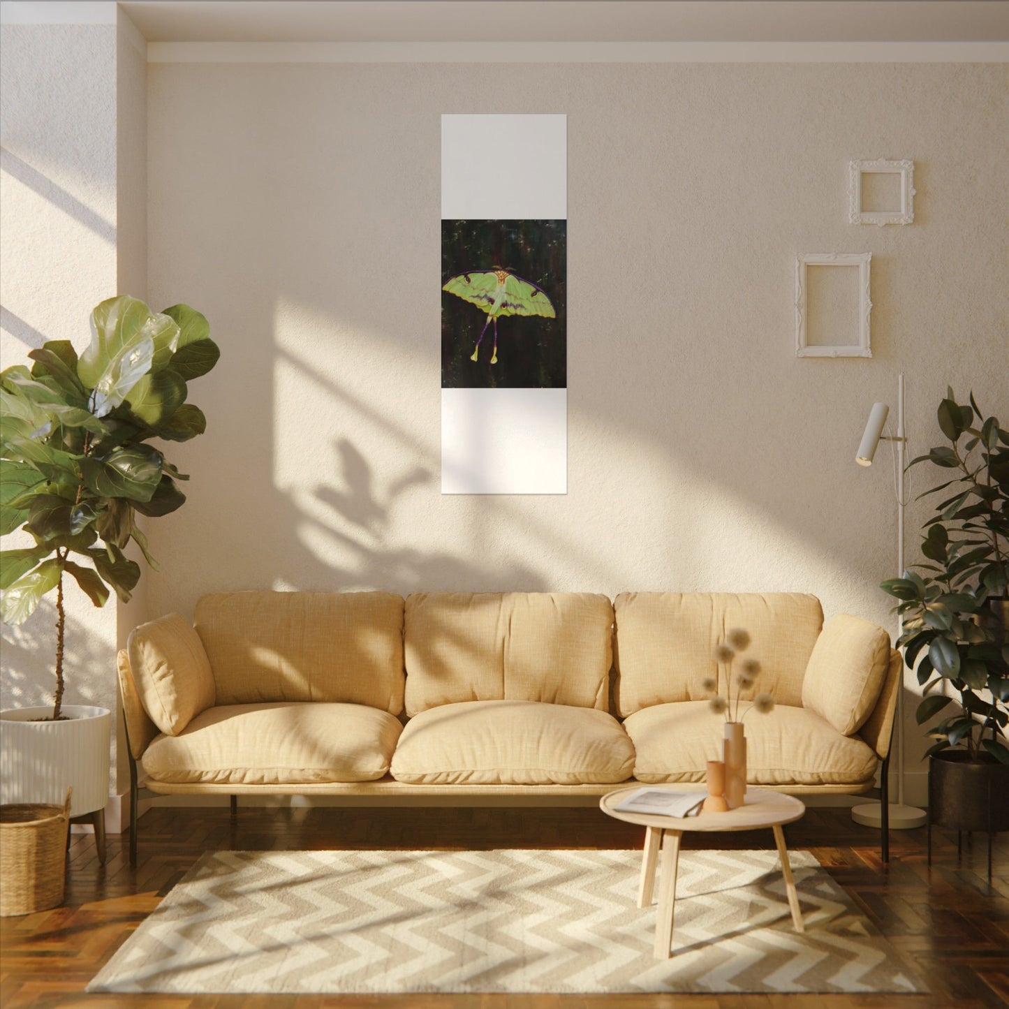 Luna Moth Canvas Wall Art — Matte Stretched Insect Print