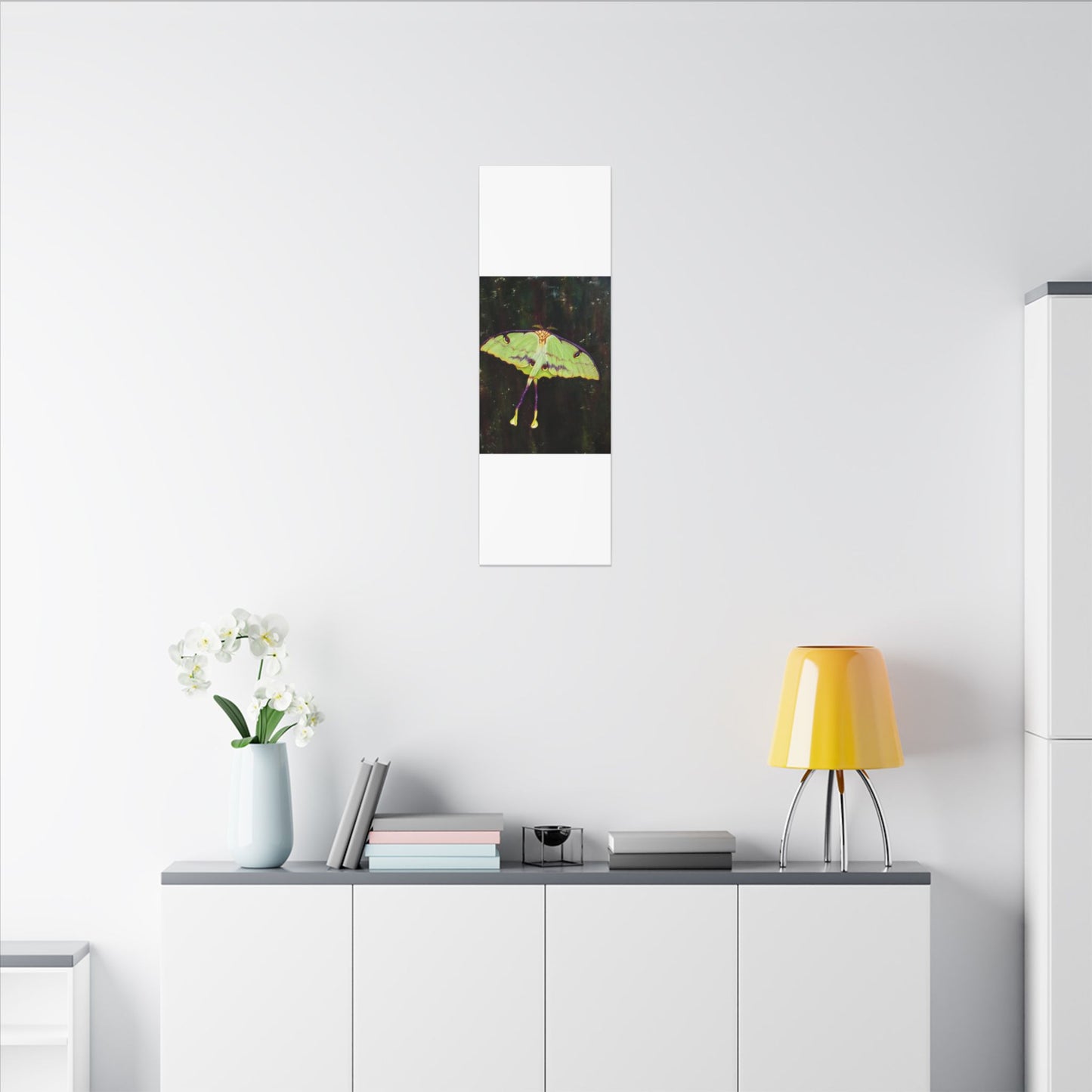 Luna Moth Canvas Wall Art — Matte Stretched Insect Print