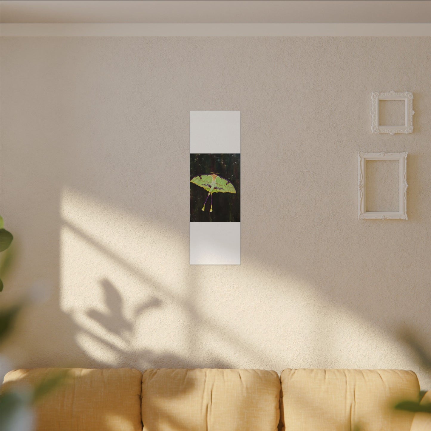 Luna Moth Canvas Wall Art — Matte Stretched Insect Print