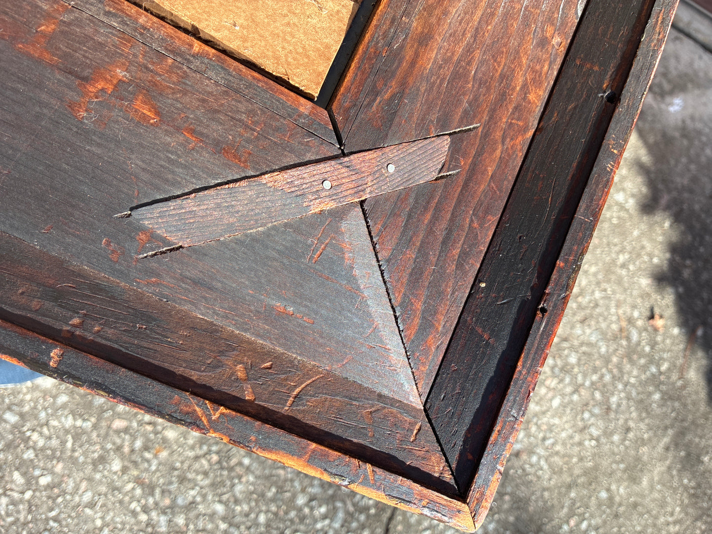 Gorgeous antique flame mahogany hall mirror