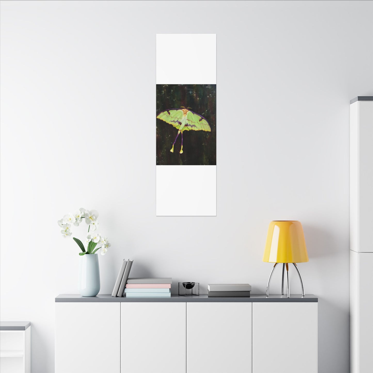 Luna Moth Canvas Wall Art — Matte Stretched Insect Print