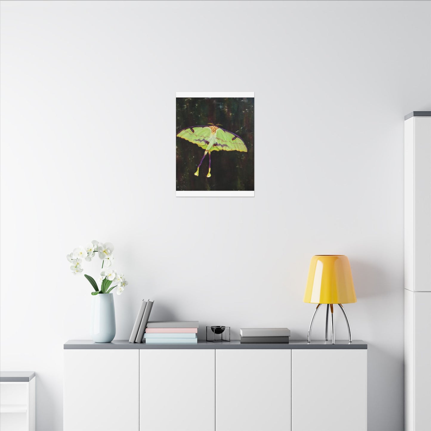 Luna Moth Canvas Wall Art — Matte Stretched Insect Print