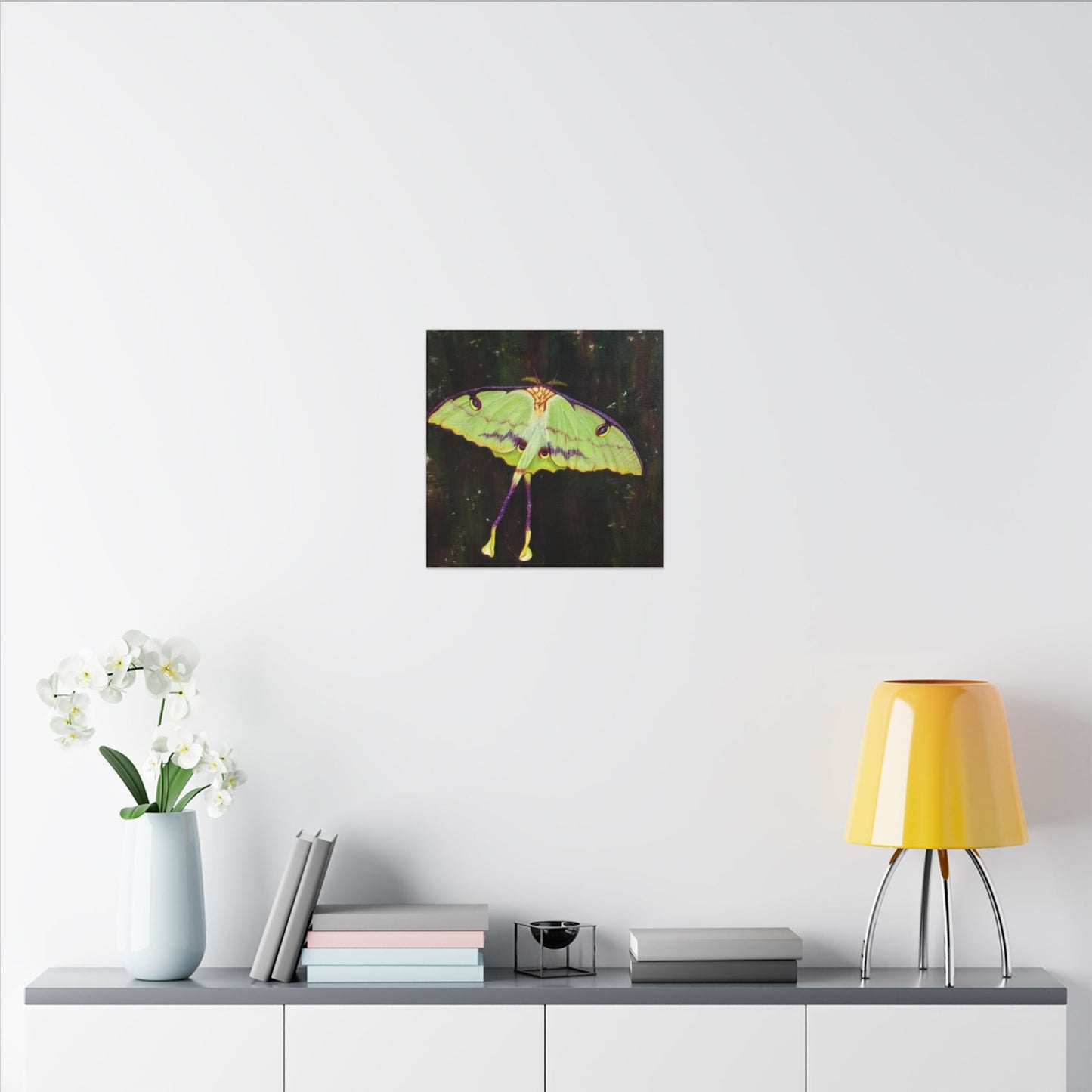 Luna Moth Canvas Wall Art — Matte Stretched Insect Print