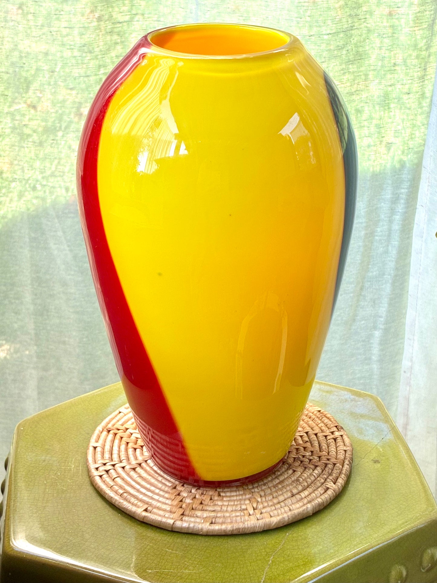 Vintage artglass vase