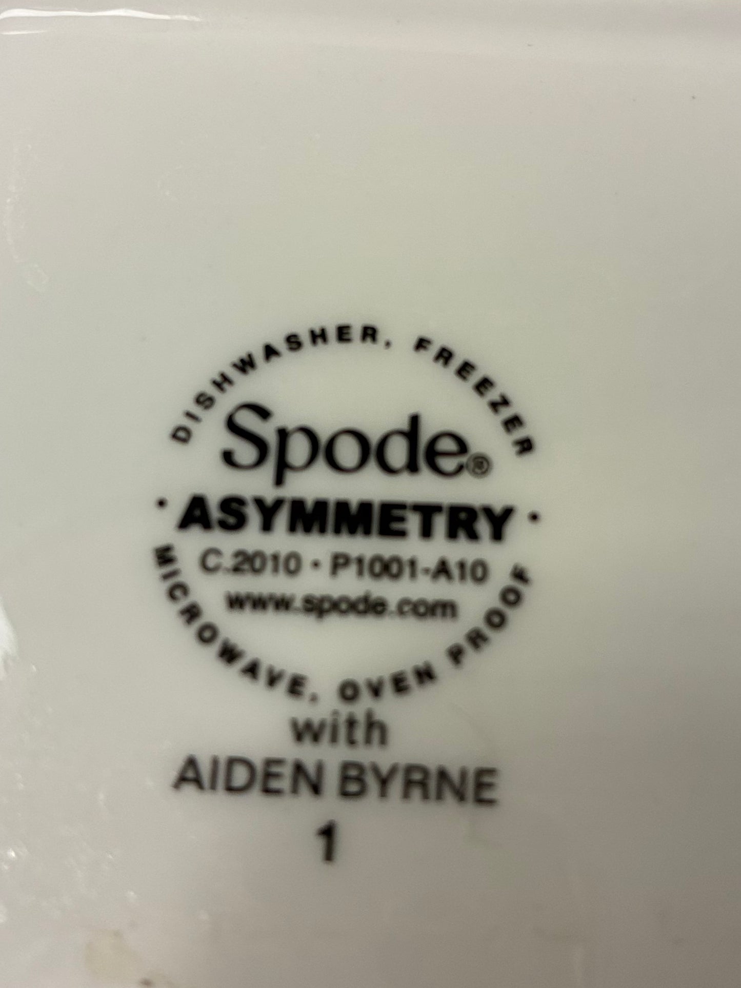 Spode Asymmetry individual covered casserole dish