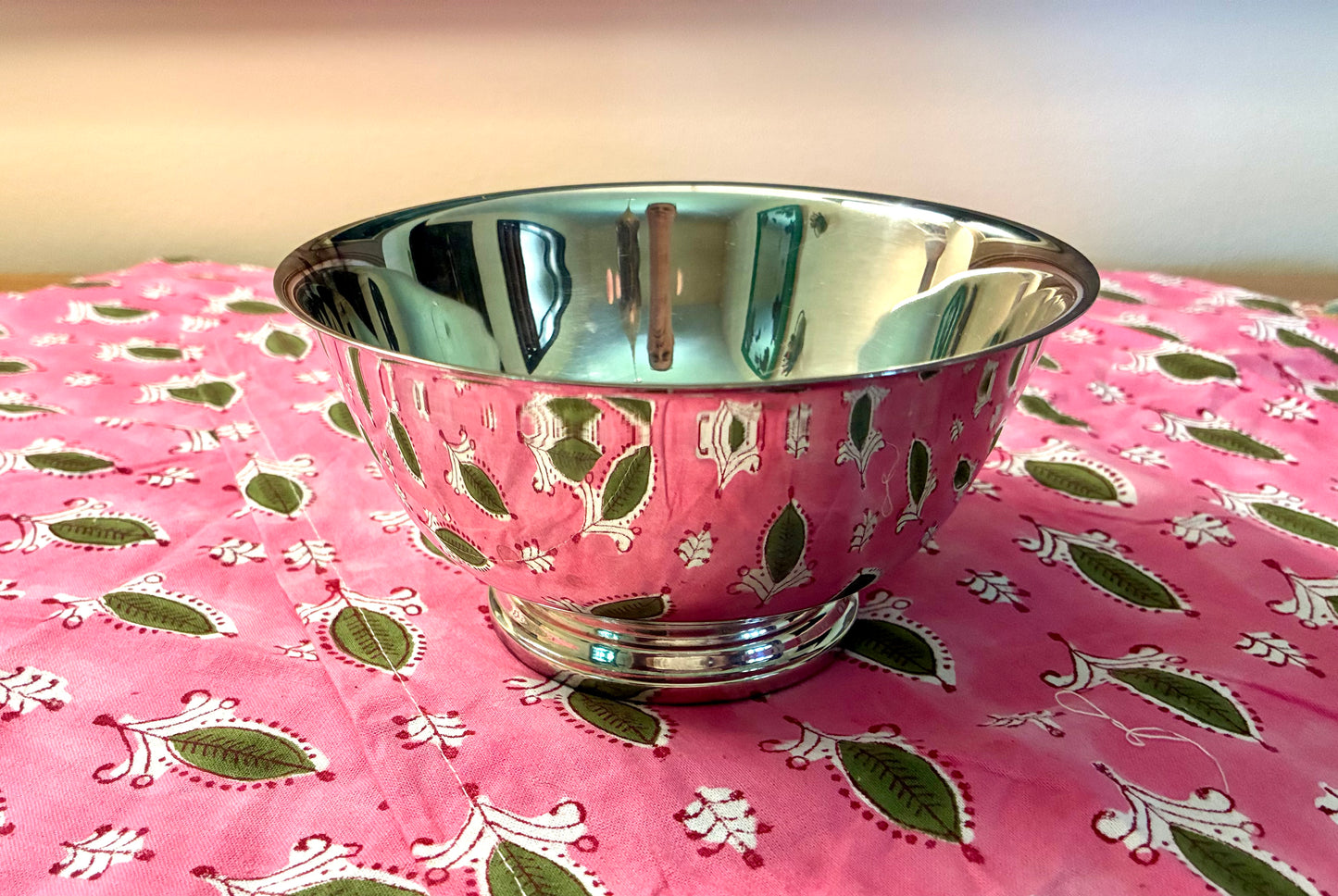 Silverplate footed bowl