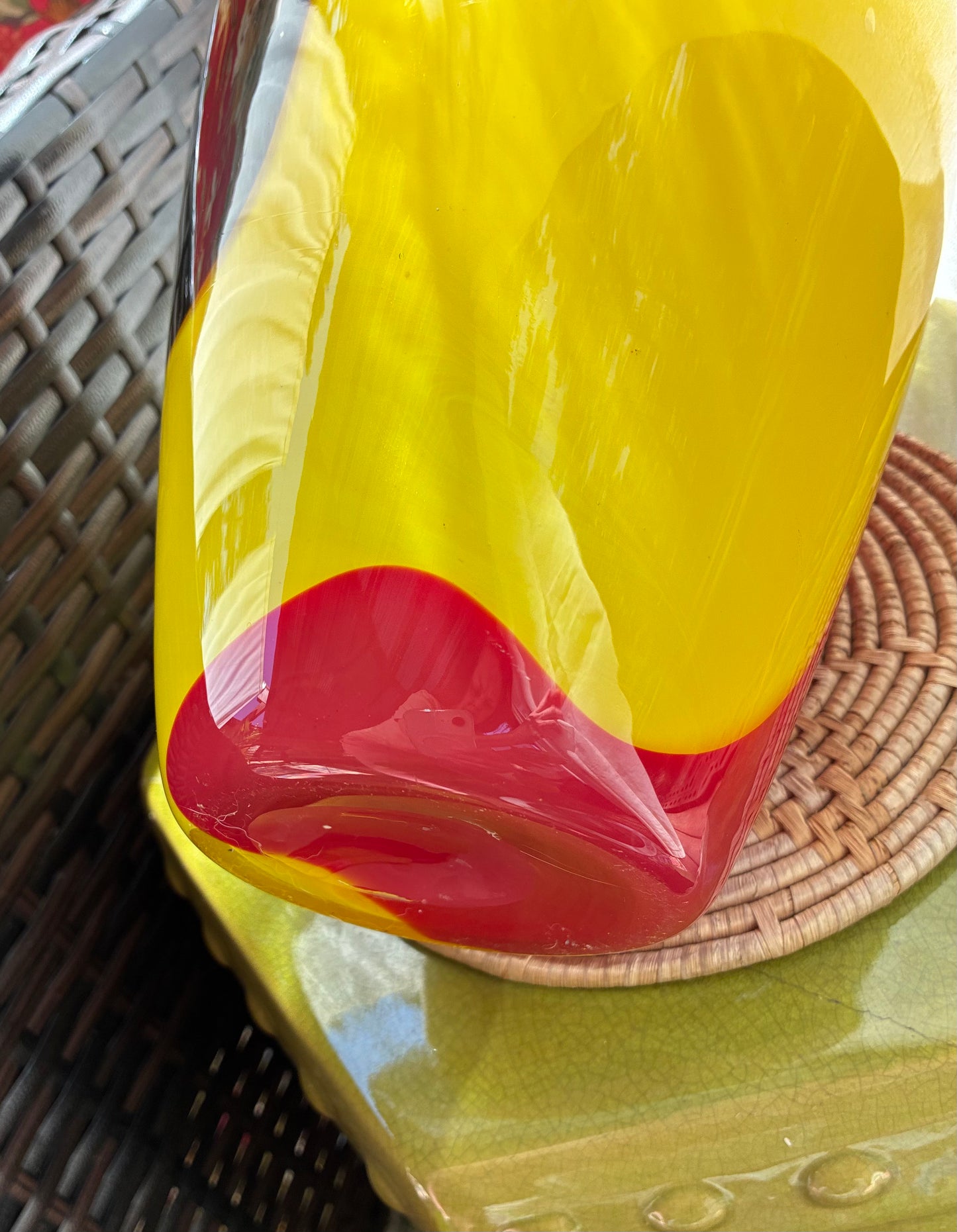 Vintage artglass vase