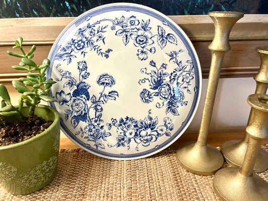 Spode blue and white Cake plate