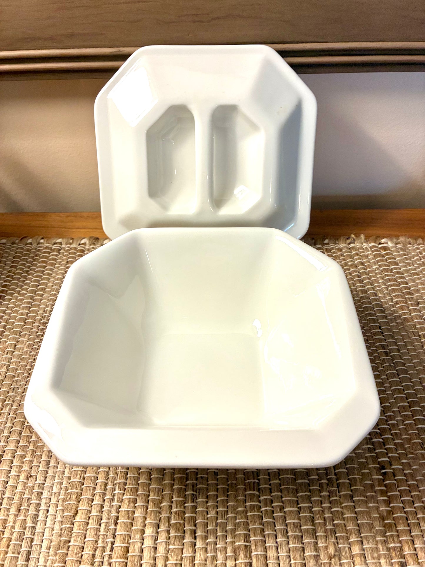 Spode Asymmetry individual covered casserole dish