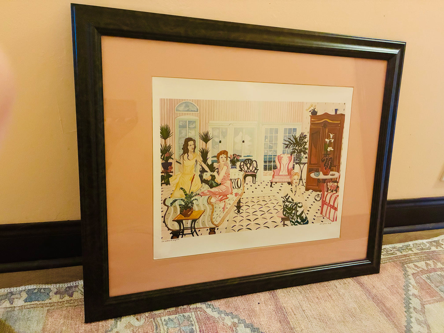 Framed, signed print Eileen Sietz "women of elegance"