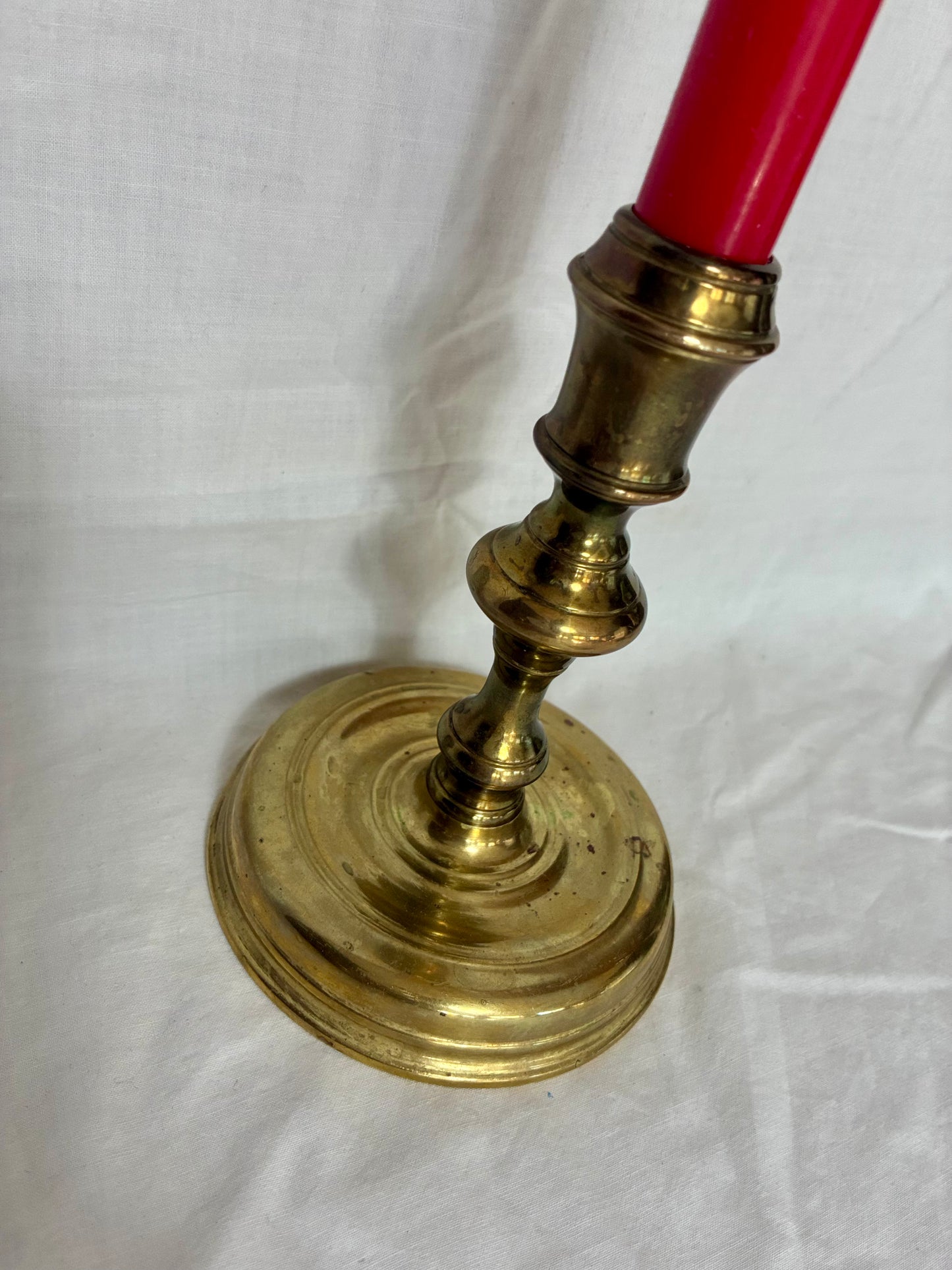 Colonial Williamsburg solid brass candlestick