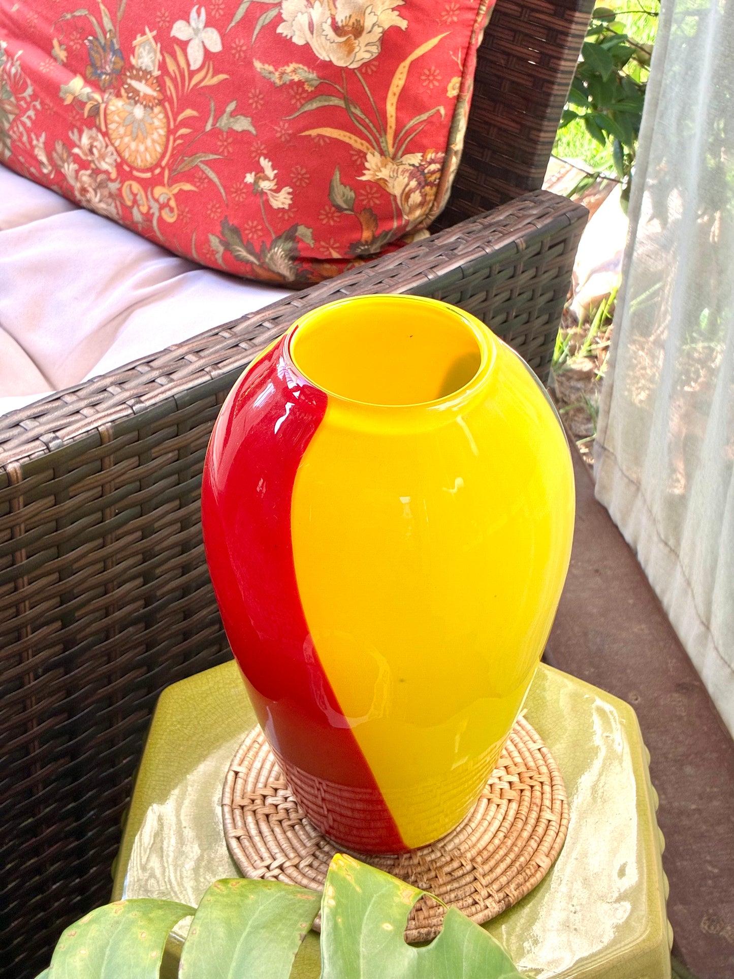 Vintage artglass vase