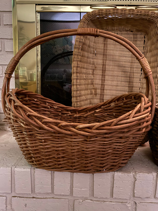 Rattan u shape basket