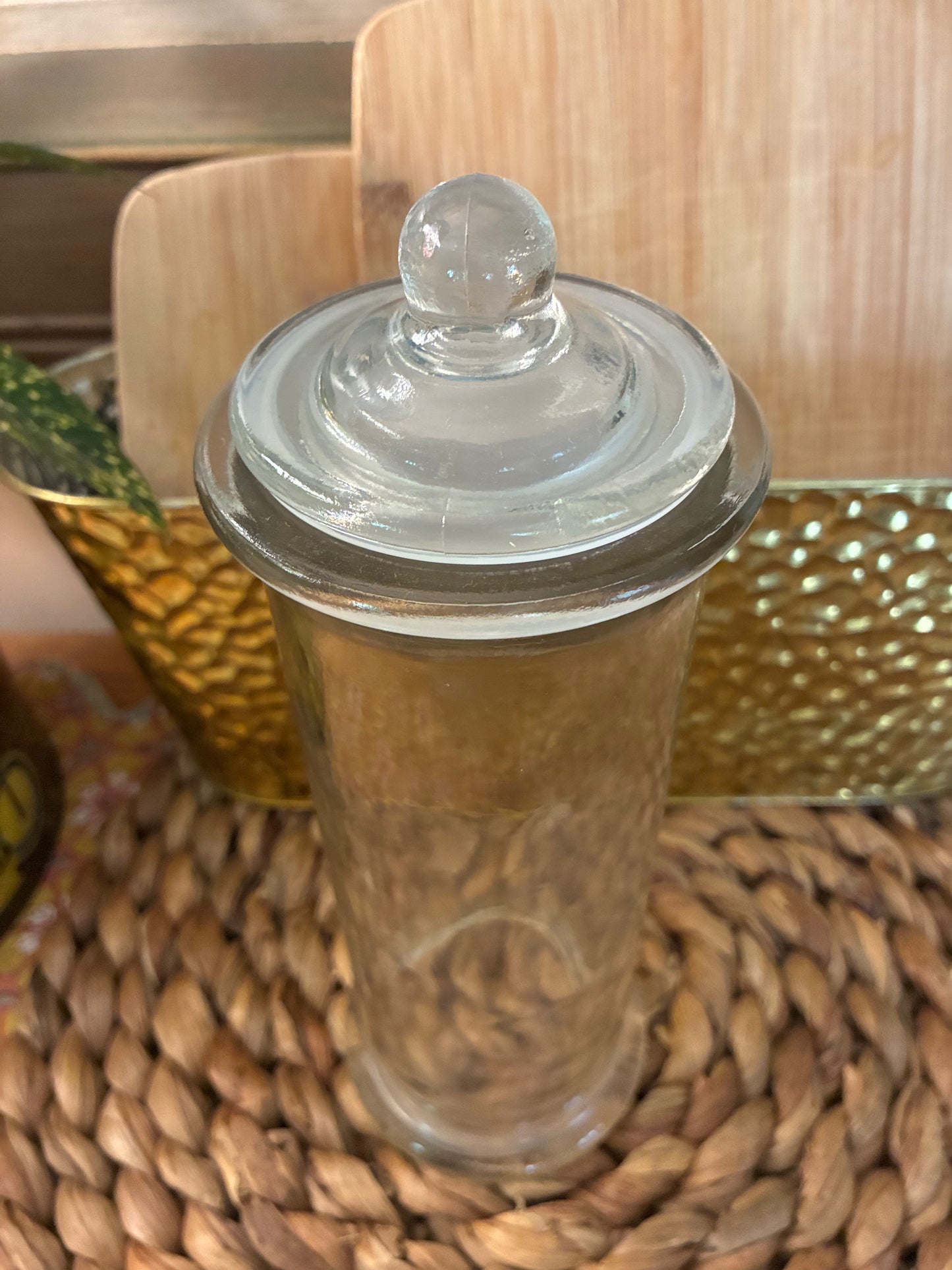 Glass apothecary jar