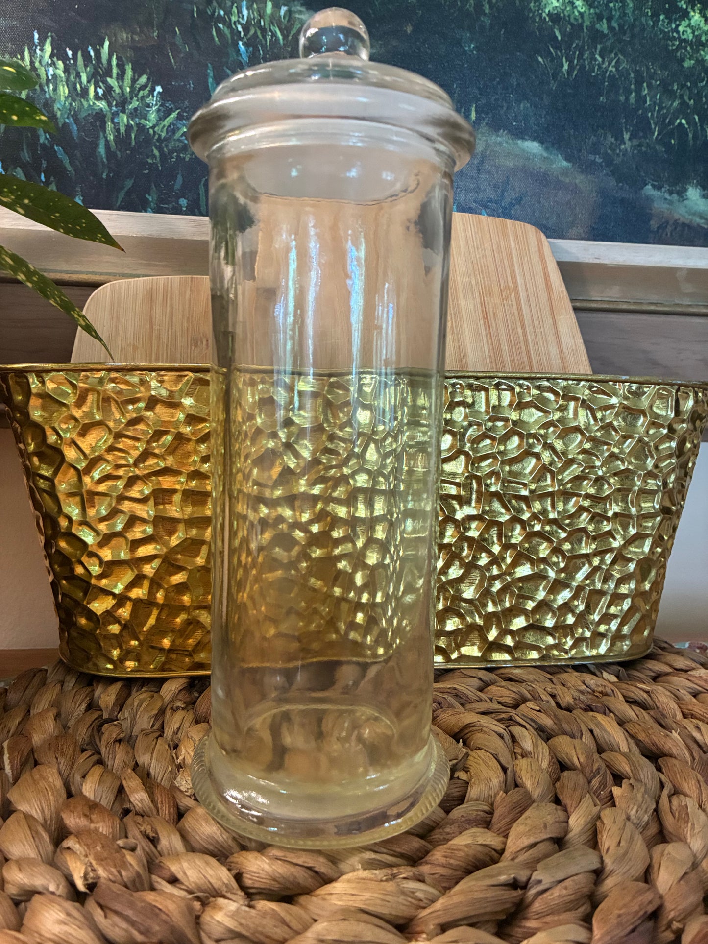 Glass apothecary jar