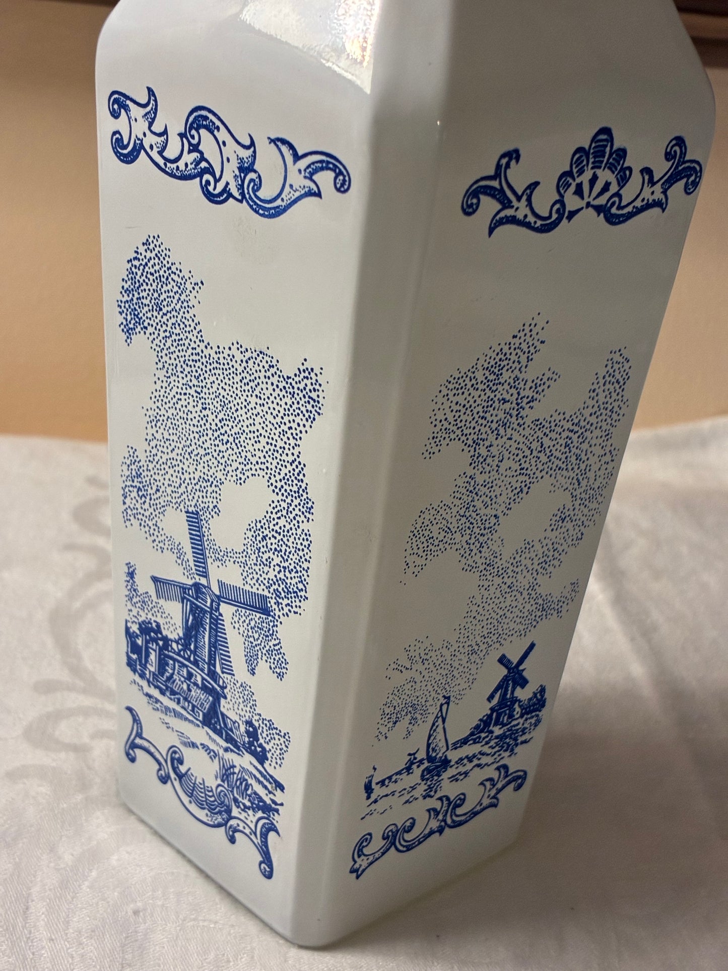 Vintage Vandermint glass liquor bottle