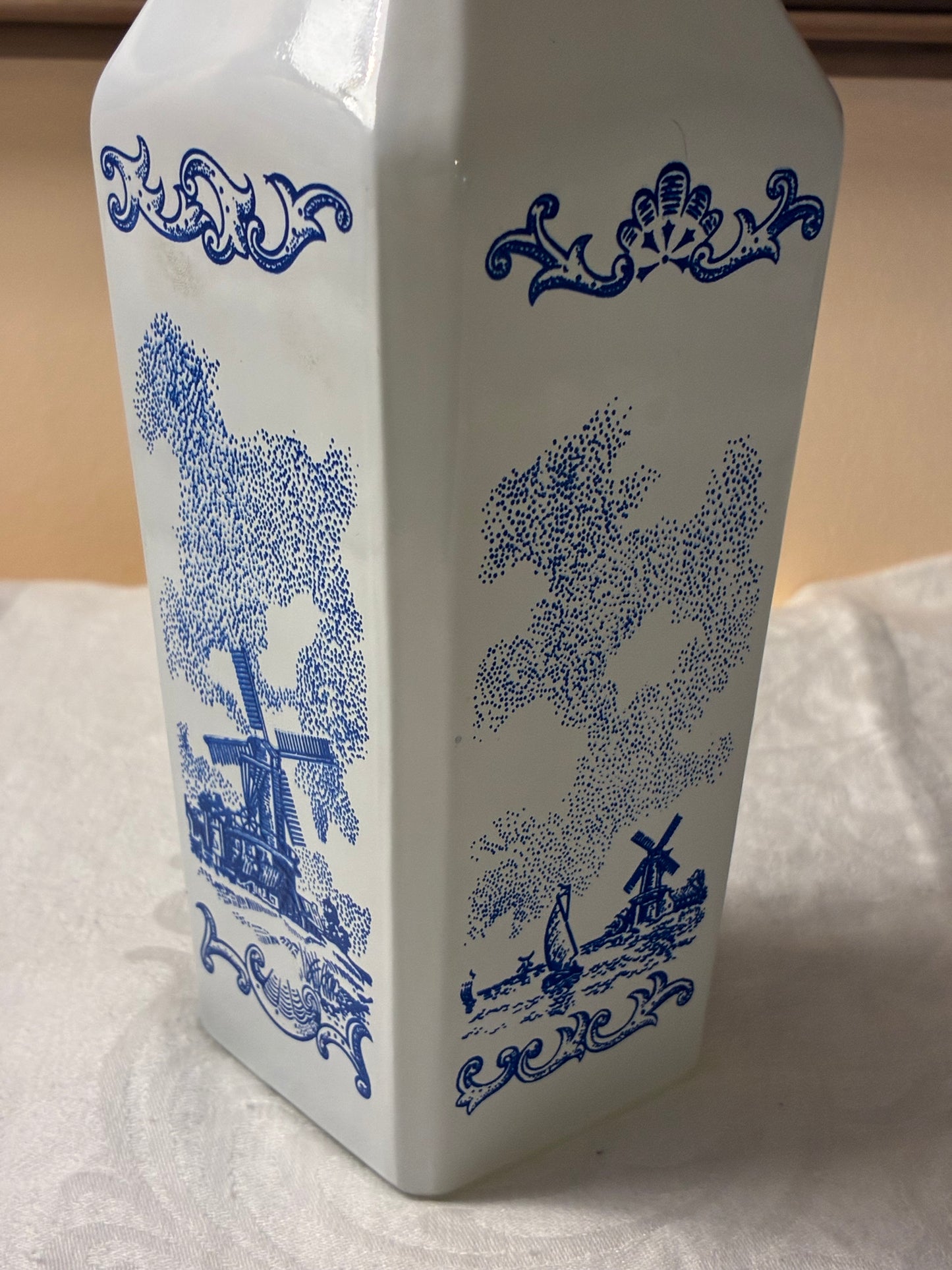 Vintage Vandermint glass liquor bottle