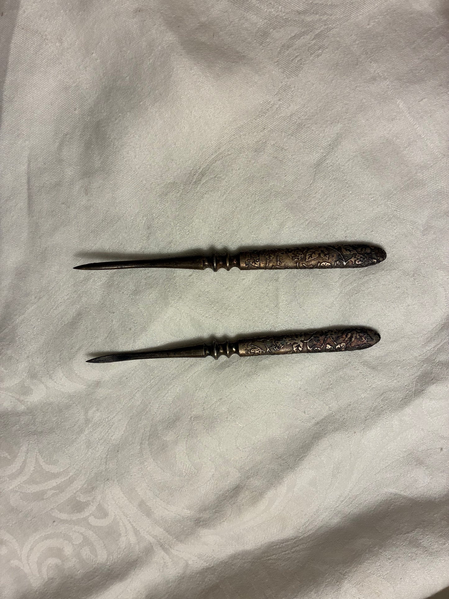 Antique nut picks set of 2