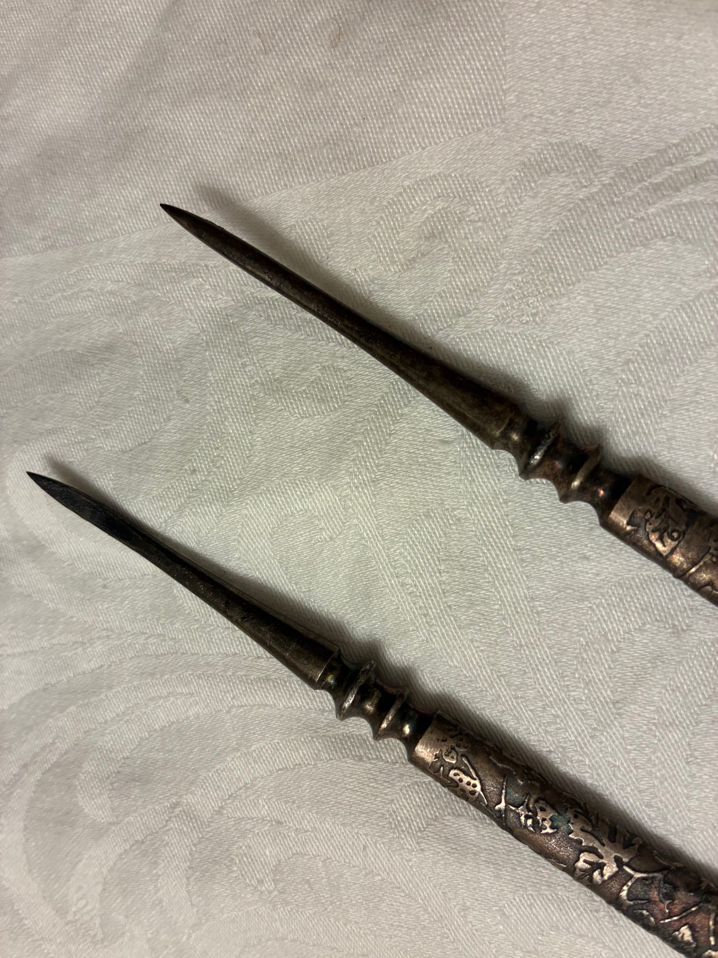 Antique nut picks set of 2