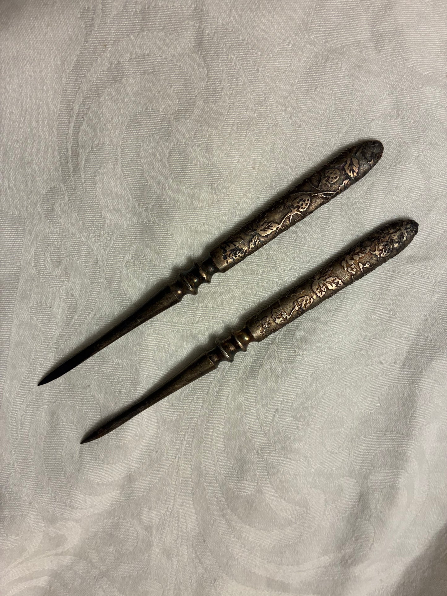 Antique nut picks set of 2