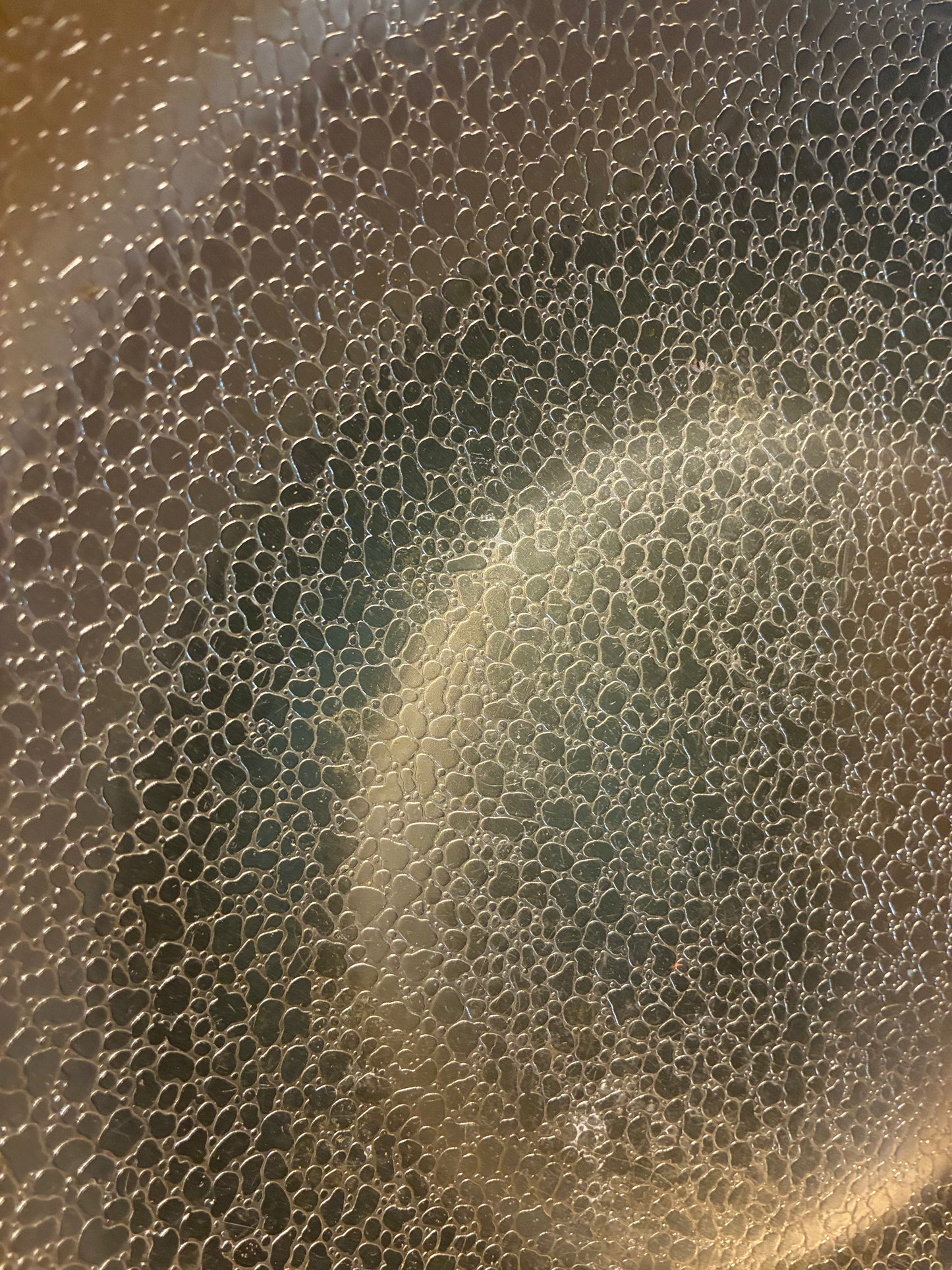 Rose gold hammered aluminum bowl