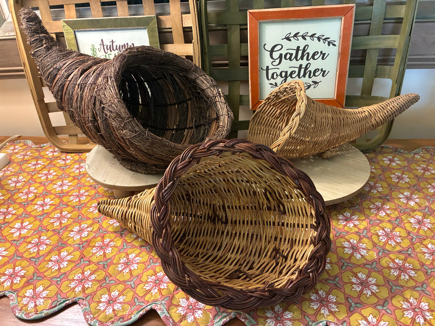 Cornucopias set of 3