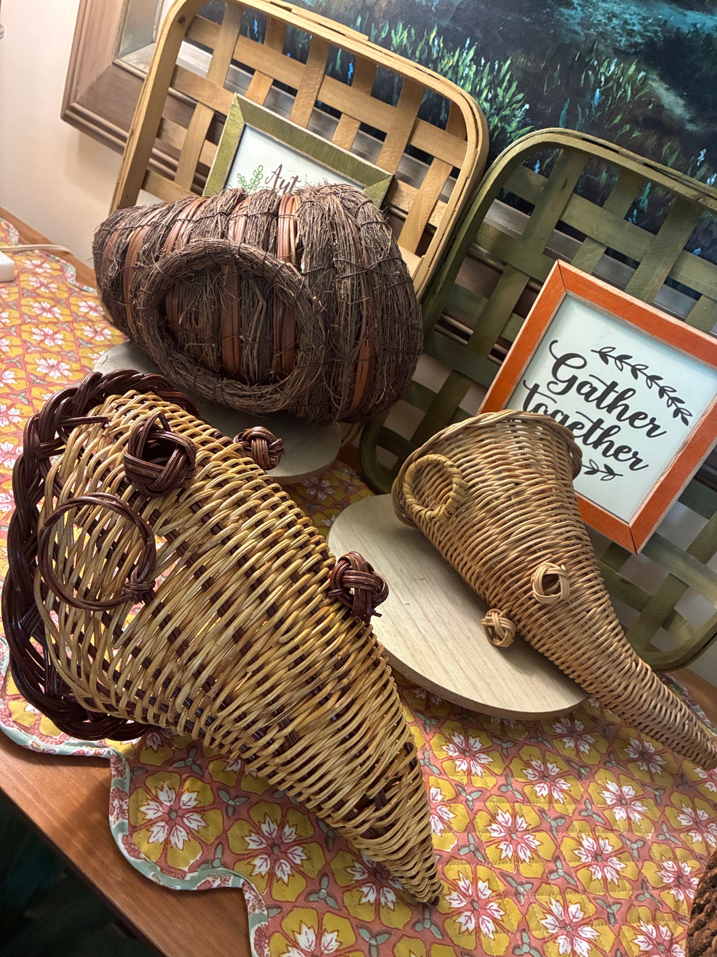 Cornucopias set of 3