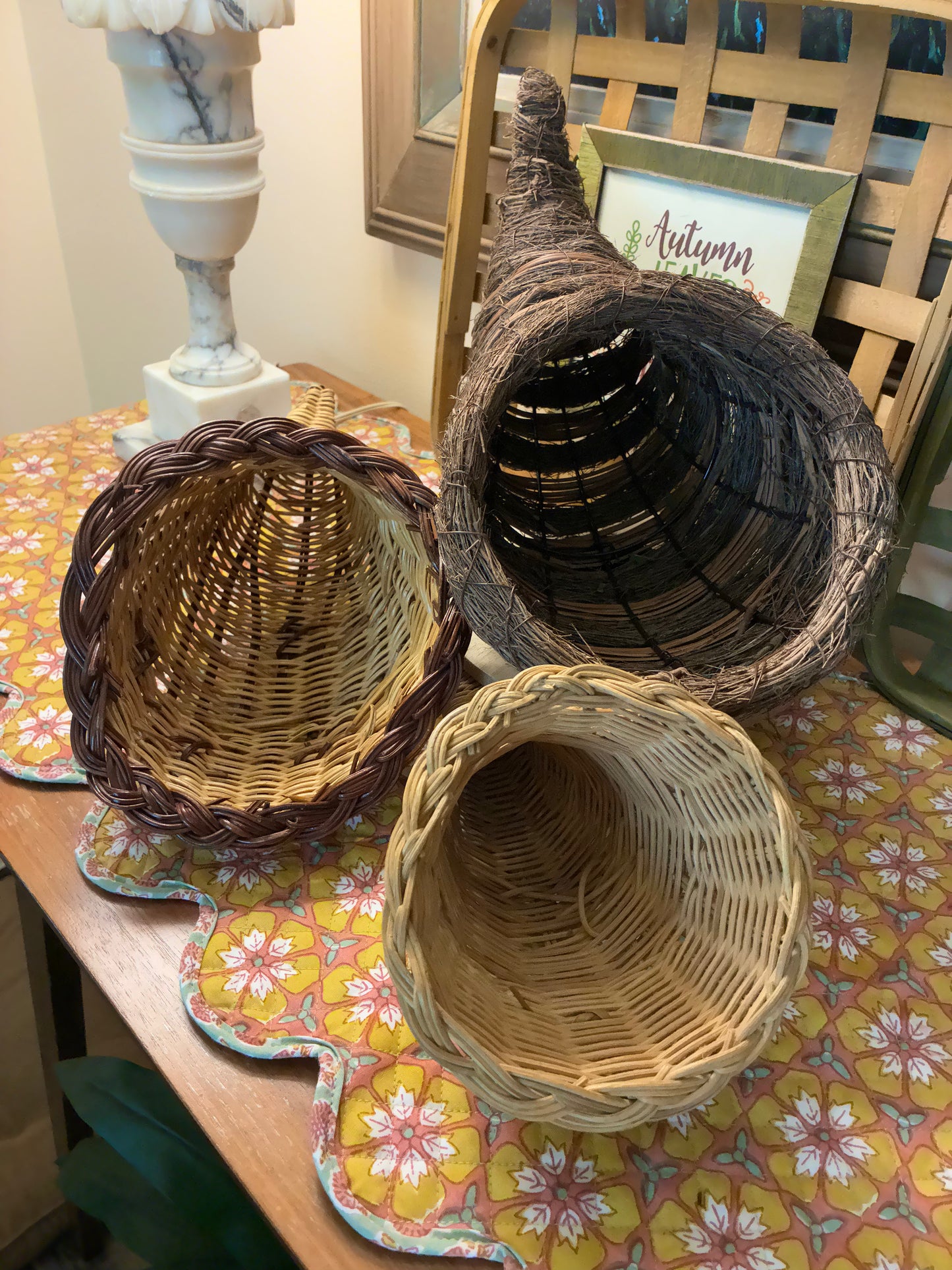 Cornucopias set of 3