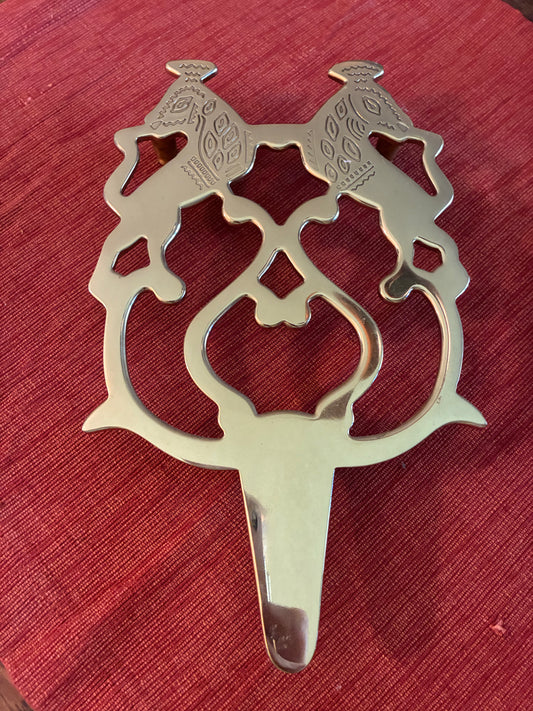 Brass lion trivet - James River collection