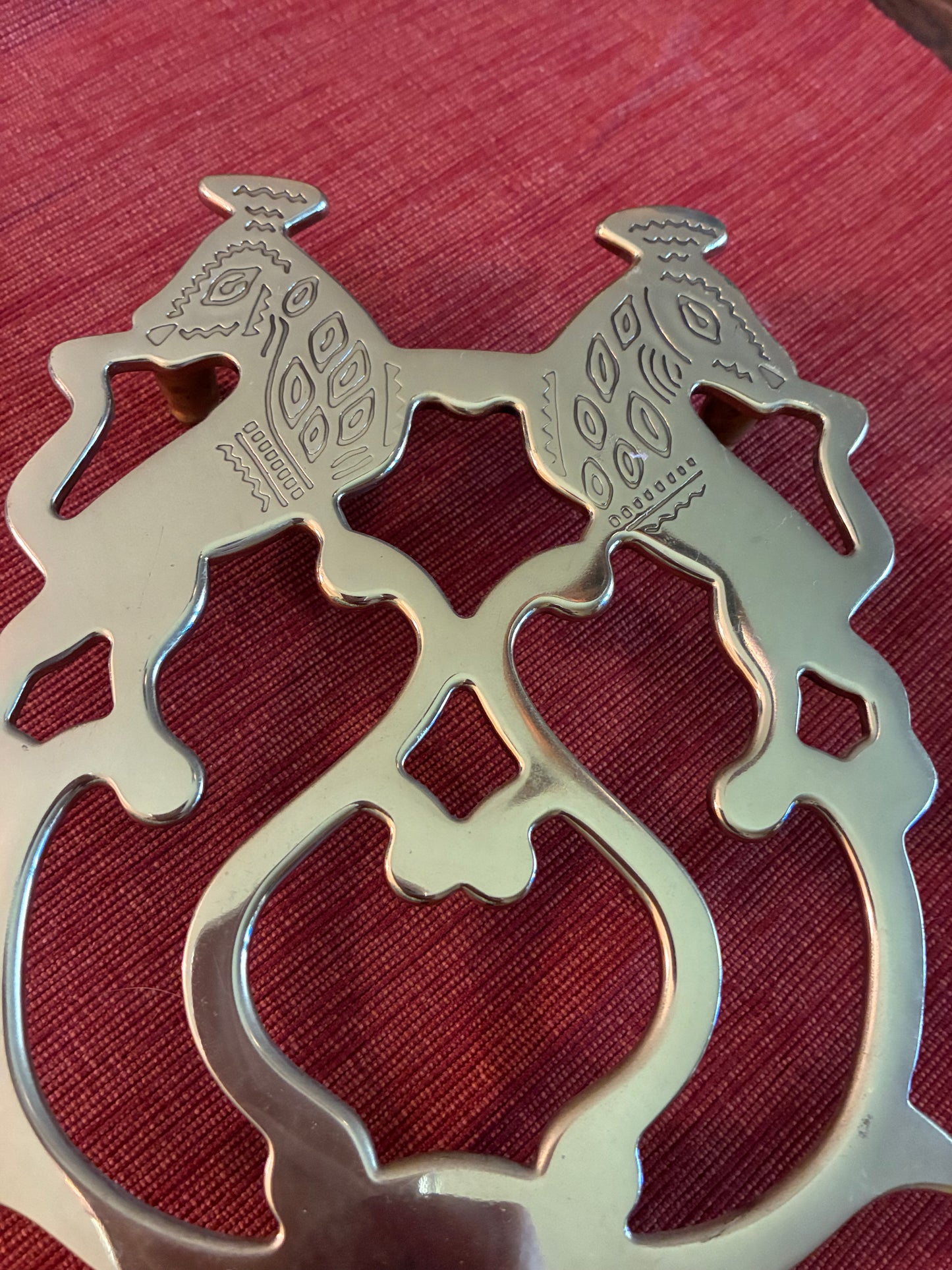 Brass lion trivet - James River collection