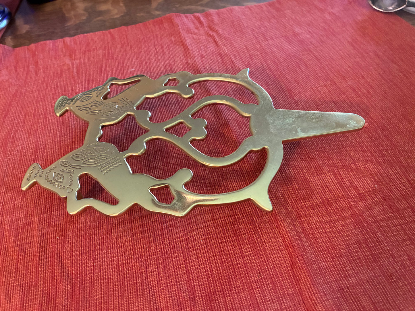 Brass lion trivet - James River collection