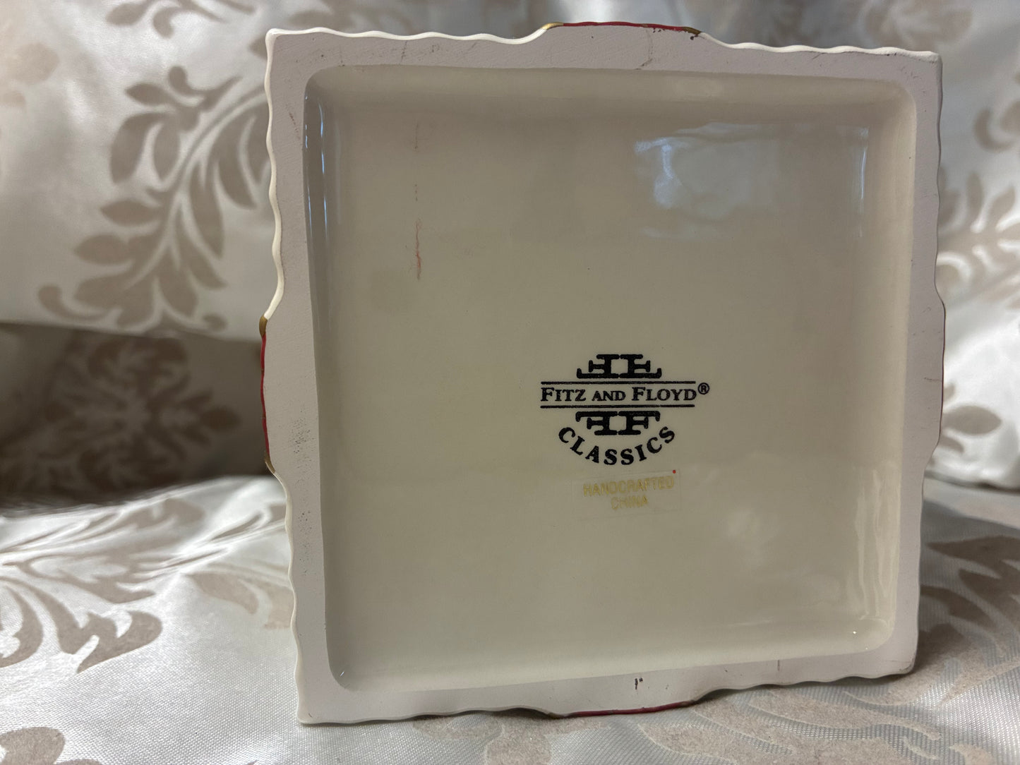 Fitz & Floyd ceramic Christmas box