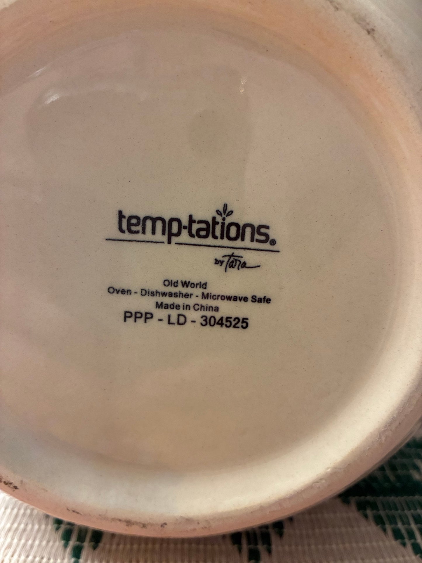 Beautiful ceramic open crock and serving tray