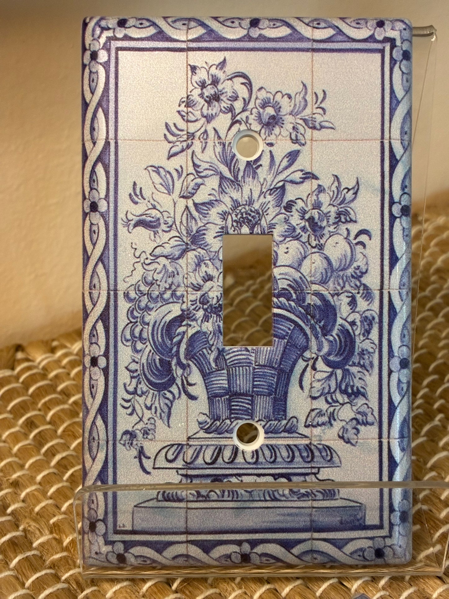 Chinoiserie switchplate covers ( set of 4)