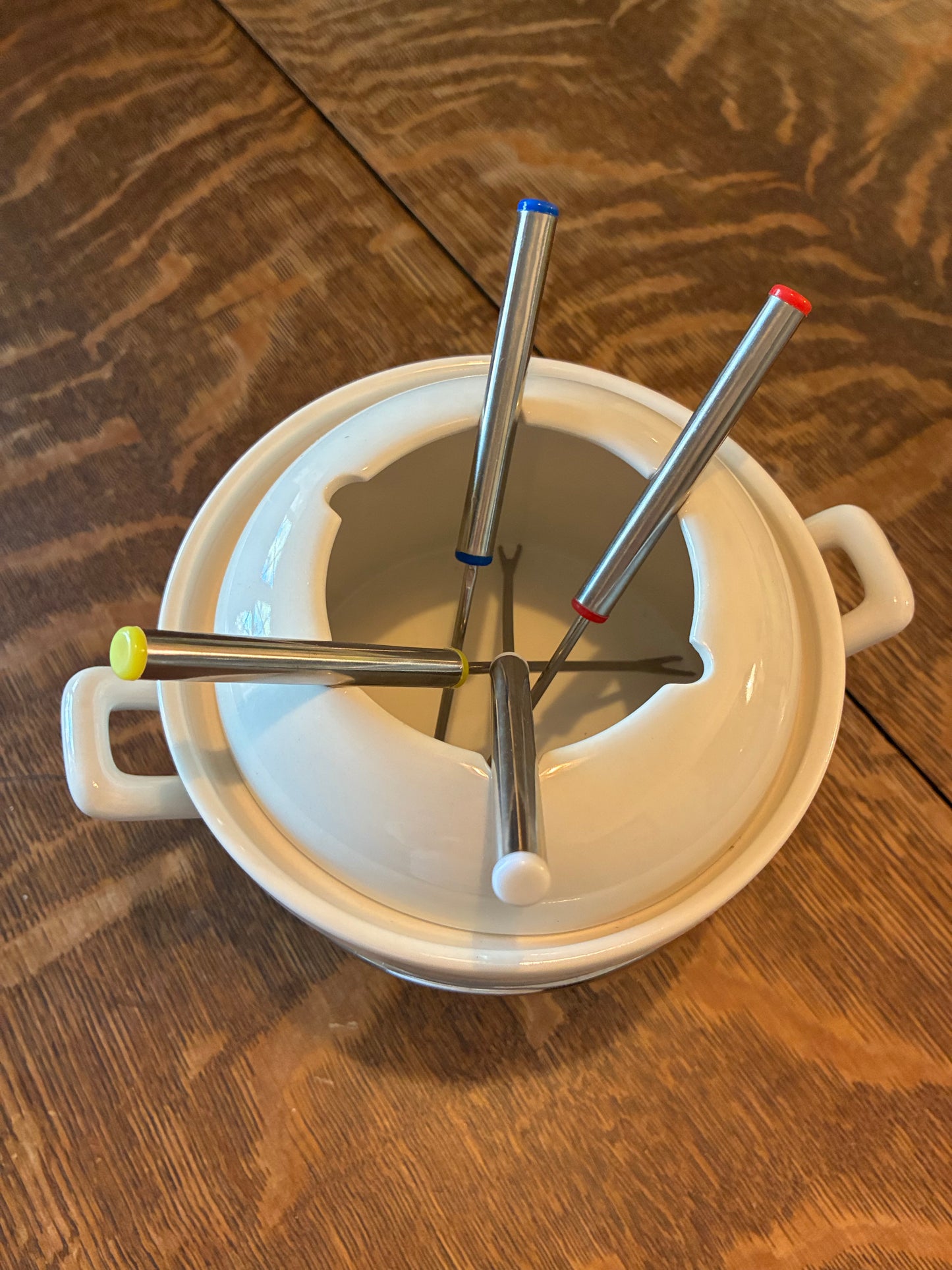 Godinger ceramic fondue pot