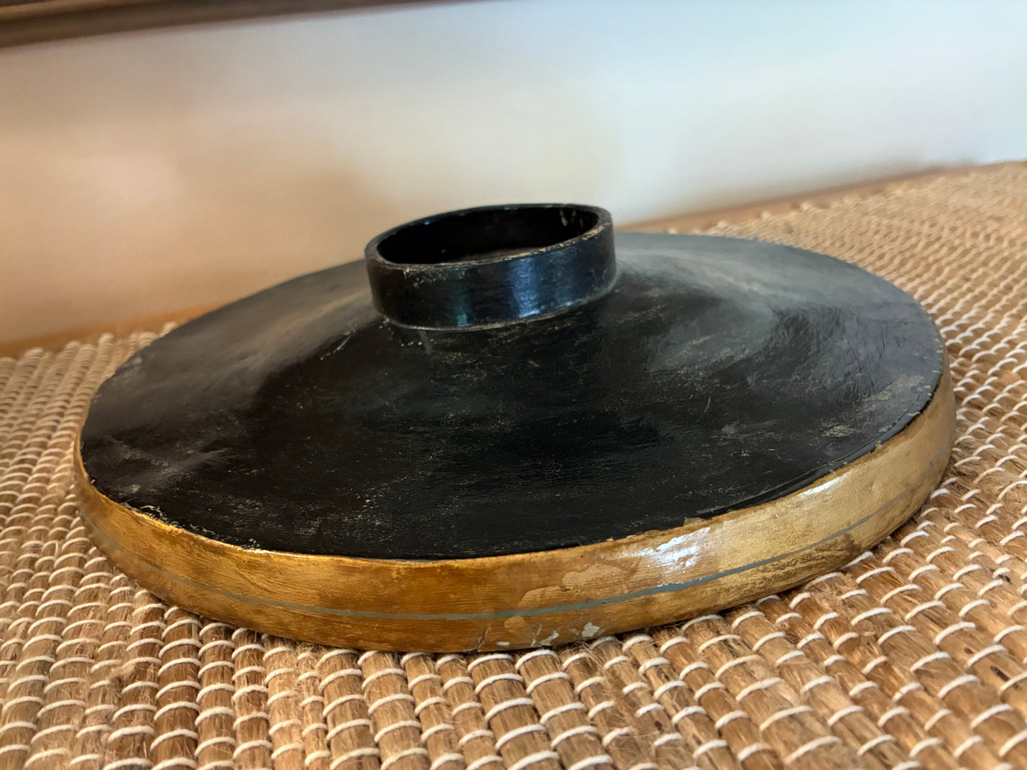 Kashmiri lacquered papier mache plate tray