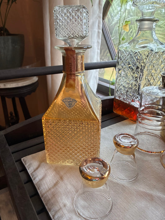 Old forester bourbon glass decanter