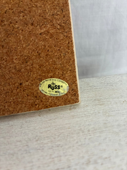 Russ ceramic tile wall plaque with Winter scene